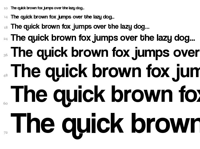 Coolvetica font waterfall